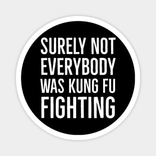 Surely Not Everybody Was Kung Fu Fighting Magnet